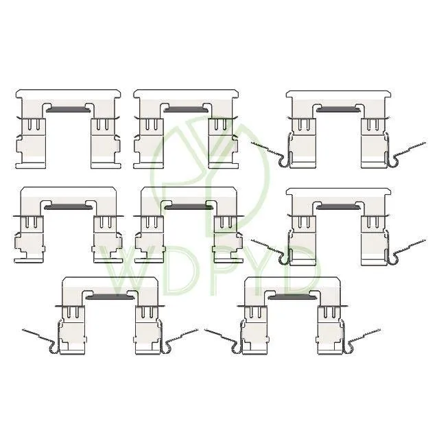 33409900 Technics Stamping Stainless Steel Brake House Accessory Spare Repair Hardware Kit Retaining Tension Metal Pad Clip
