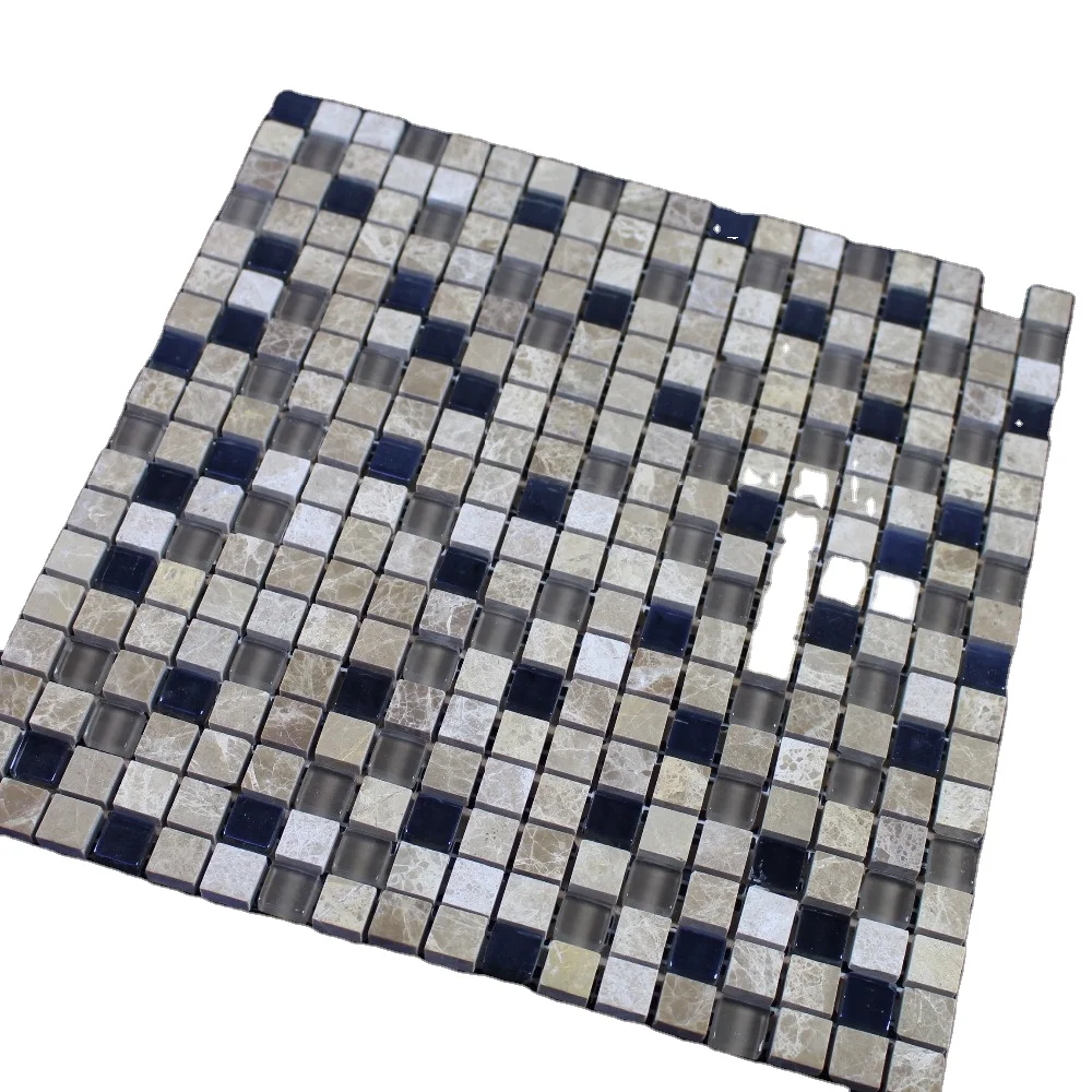 Decorstone24 Mixed Color Marble Mosaique Glass Mosaic Tile 15x15 Polished