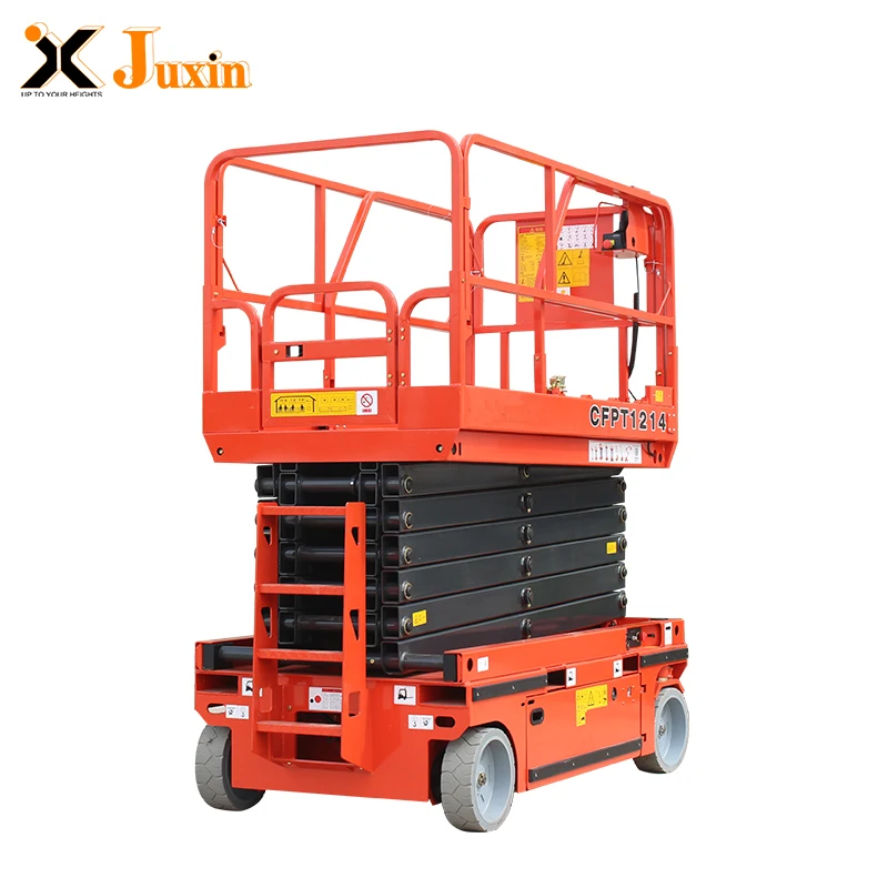 6-12 м самоходная гидравлическая тележка подъемная электрическая ножничная подъемная платформа подъемный стол цена