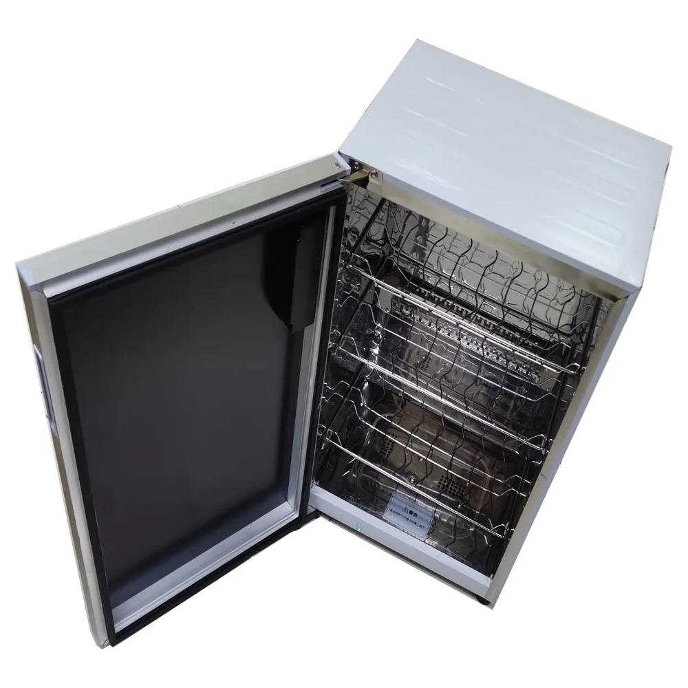 
Disinfection cabinet use in Bank 