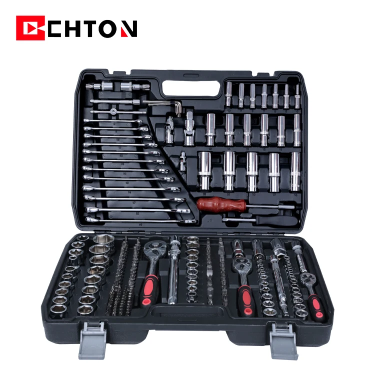 216 Pcs Kit Box Automotive for Car with Tool Spanner Auto 24 Teeth Sets Hand Socket Wrench Set