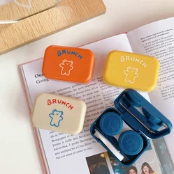 The Best and Cheapest and cute bear cosmetic box ins cartoon contact lens companion box