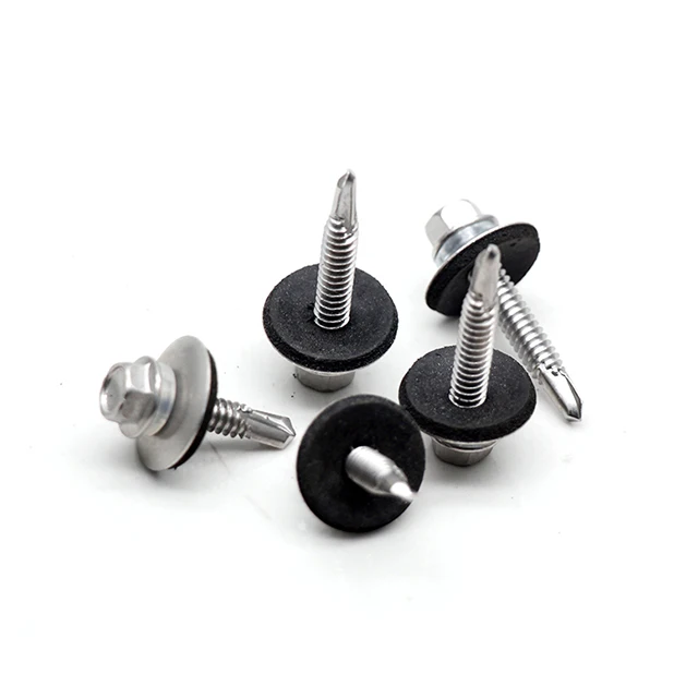 Stainless steel hex flange head  drill tail screw factory price