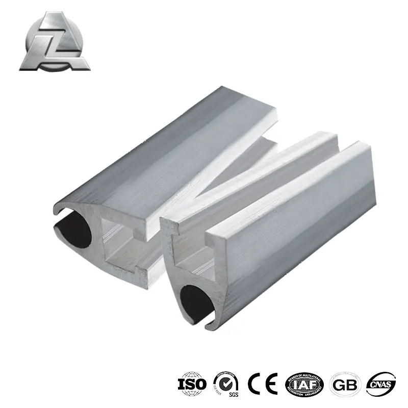 ZJD-kr230 extruded aluminum standard single rail keder profile extrusion for awnings