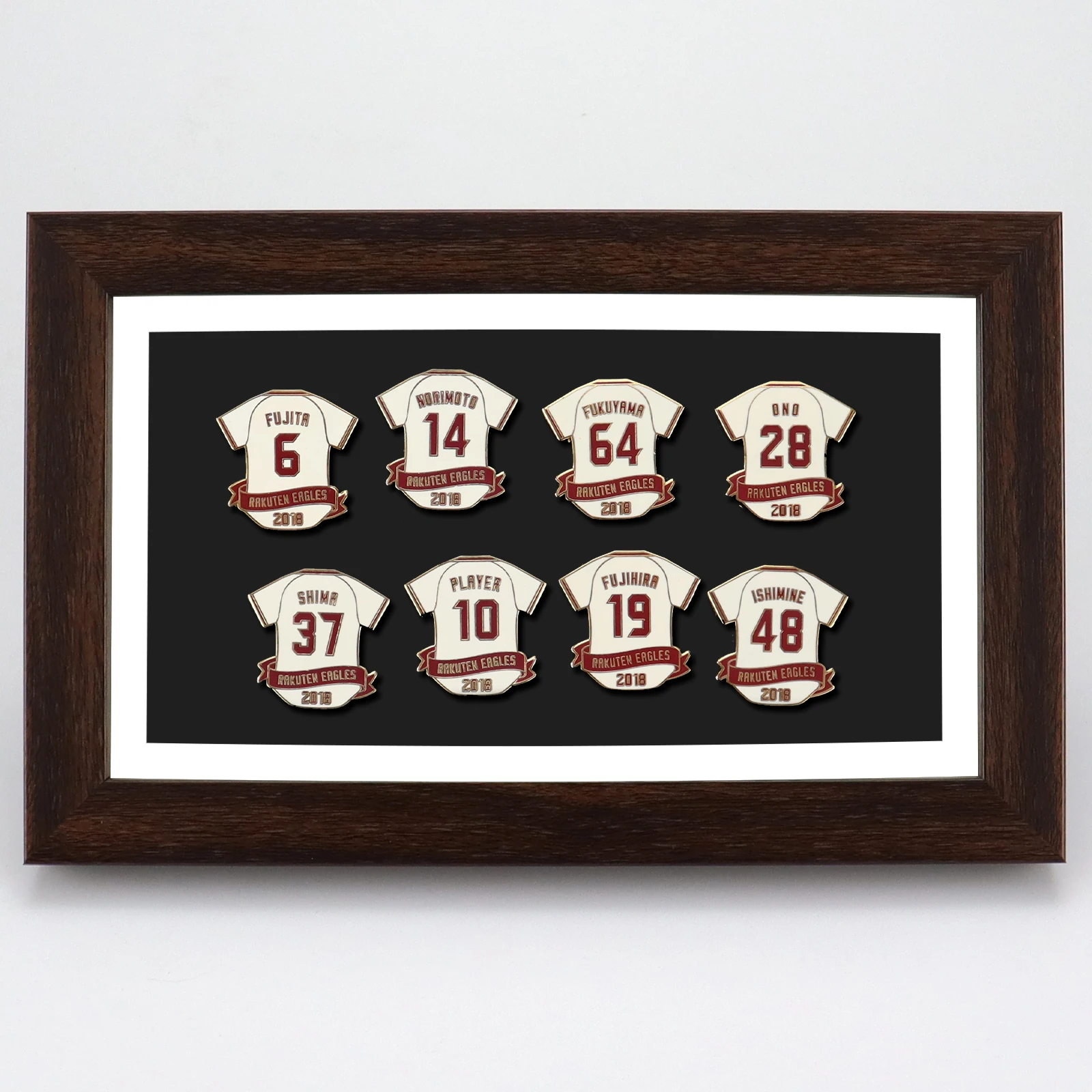 Custom Brown 3d deep coin Insignia Patches Pins Medals Display Case Cabinet PS Plastic Shadow Box frame