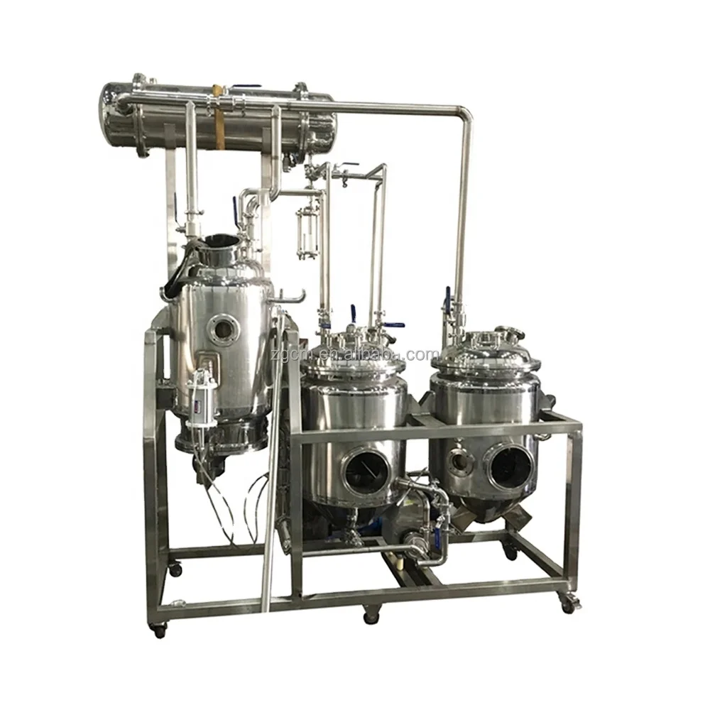 Herbal Plant Extraction Vacuum Concentrator Distillation Equipment Food Pharmaceutical Heat Reflux Extractor