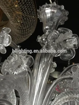 Factory Direct Sale Fancy Light Glass Lighting Modern Decoration Murano Chandelier Lamp Hotel Church Decoration Chandelier