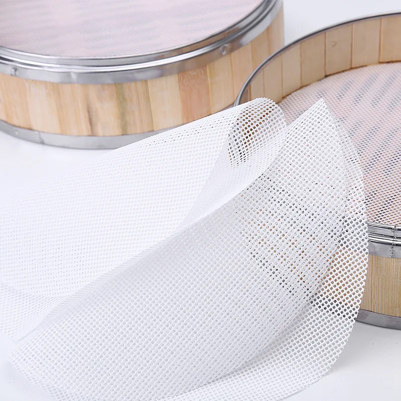 Silicone Steamer Liners, Non-stick Silicone Steamer Mesh Mat,Reusable Bamboo Steamer Liner Pad Dim Sum Mesh for Home Kitc