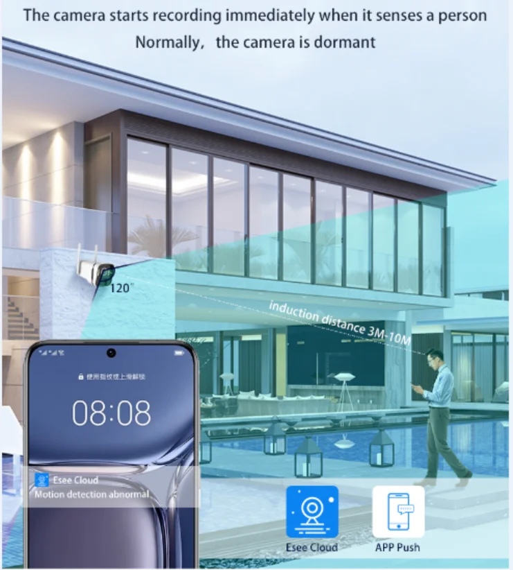 FENGHE 3MP беспроводной мини-видеорегистратор с солнечной панелью wifi комплект видеорегистратора