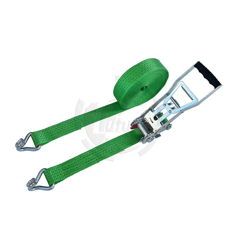 2inch/50mm 5000kg Heavy Duty Ratchet Strap Extended Handle  for Tie Down Strap WIth Double J Hook