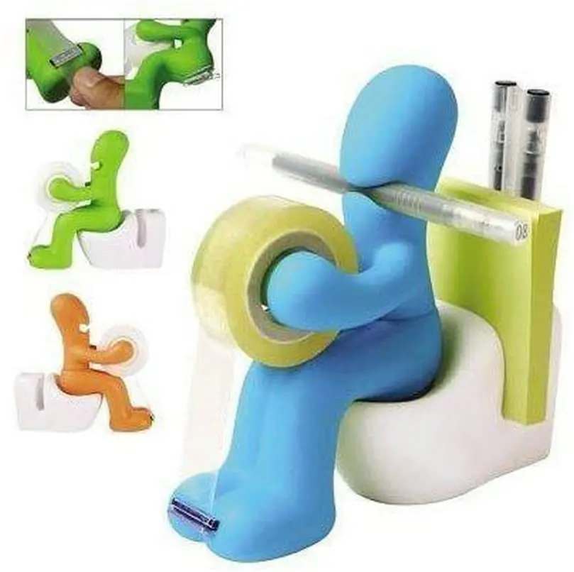 
Originality Cube Butt Station Desk Accessory Tape Dispenser Pen Memo Holder Clip Magnet Storage Blue  (62527658806)