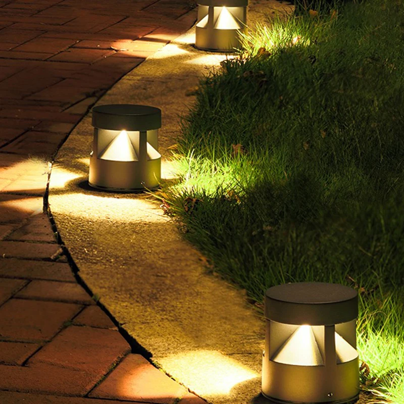 Outside  Modern 8W Waterproof LED Outdoor aluminum garden lights led outdoor 220v