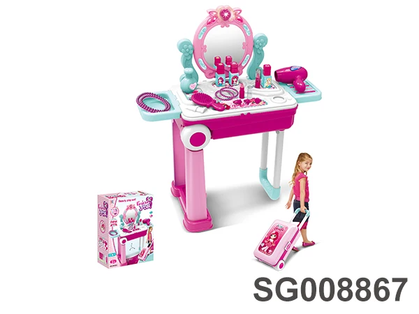 Kids simulation medical equipment cart toys doctor box luggage suitcase walking doctor toys play sets