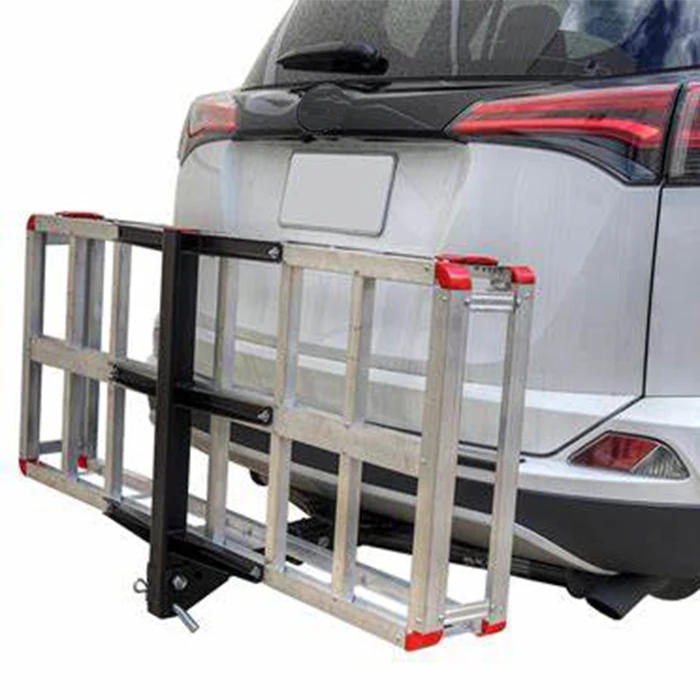 2024 Custom Truck Trailer Vans Hitch Mounted Rear Luggage Carrier Foldable Truck Cargo Storage Box