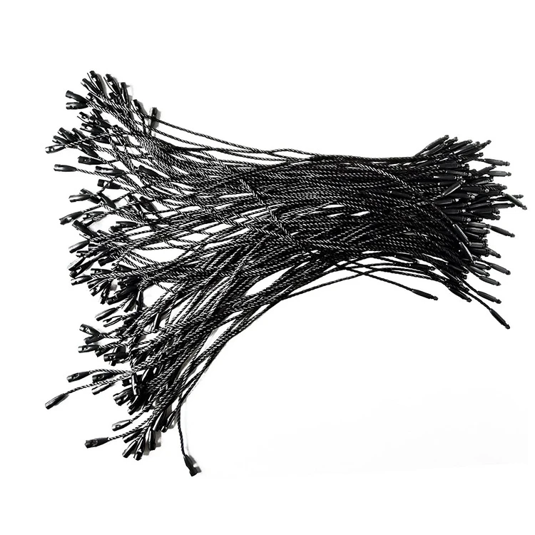 Hot Sale Normal Plastic Seal Hang Tag String 7 Inch Nylon Hang Tag String for Clothes Gift Bags Price Tags