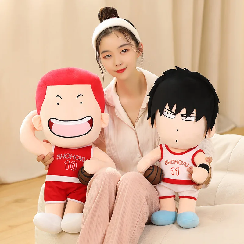 Wholesale Anime Slamdunk Plush Toys Soft Stuffed Animal Slamdunk Dolls Kaede Rukawa Figure Toys Anime Stuffed Plushie for Boy