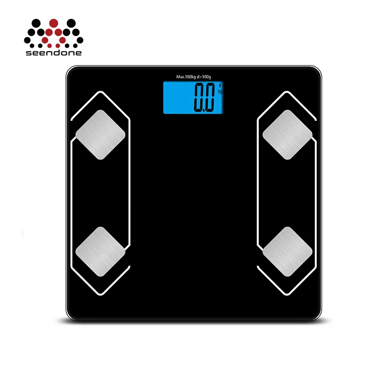 Большой ЖК-дисплей жировых отложений и увлажнение электронные весы для взвешивания Цифровой 200 кг весы для ванной