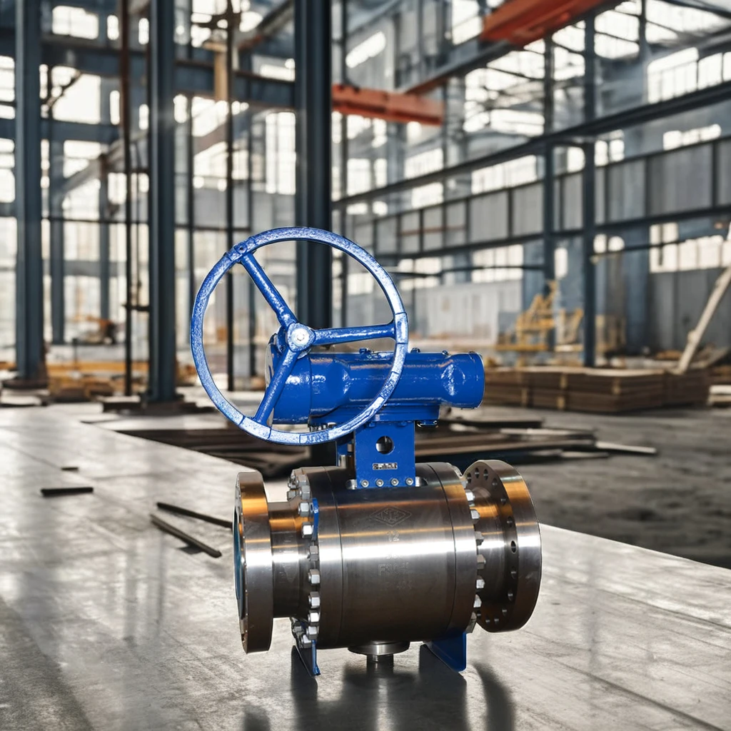Cast Steel Stainless Steel Resilient Seated Trunnion-Mounted Ball Valve
