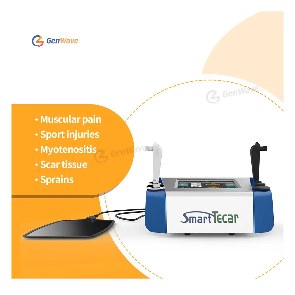 Original Black RF Radio Frequency Tecar Therapy for Pain Relief and Natural Healing Diathermy Physiotherapy Machine