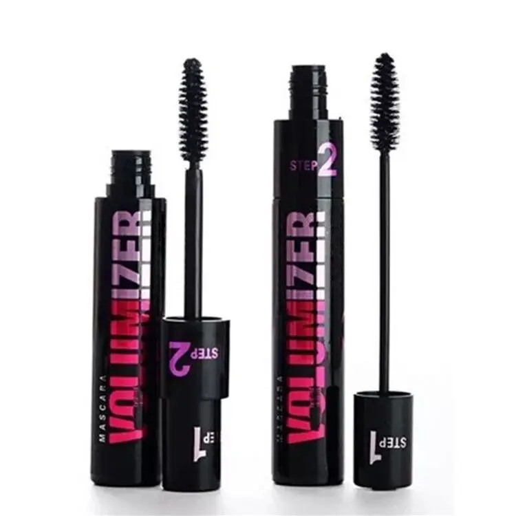 Hot Selling Private label Fast Delivery Stock Waterproof Long Lasting Volume Vegan 2 in 1 Lash Mascara