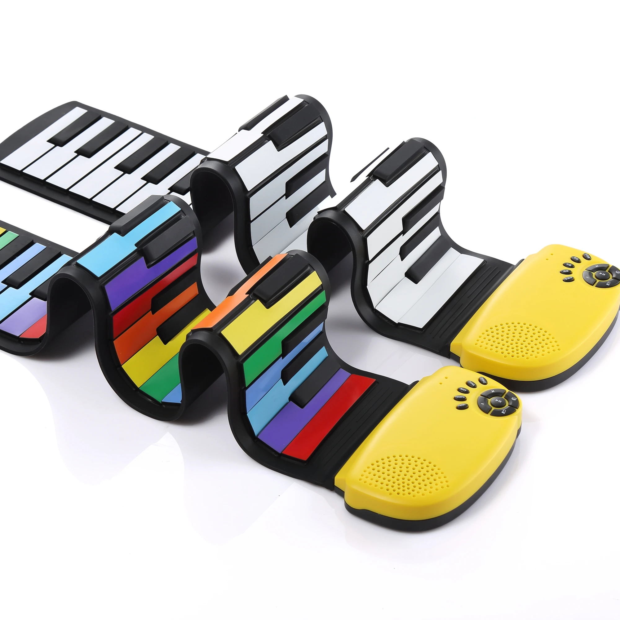 2022 High quality fashional and professional 49 key piano keyboard synthesizer silicon roll up keyboard piano for children