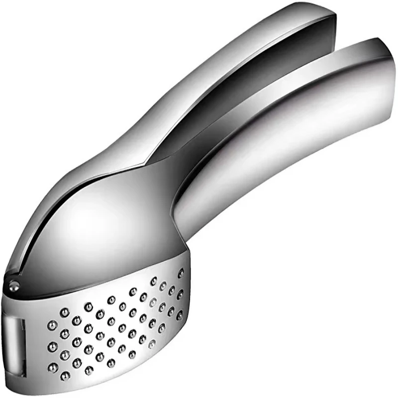 Professional Food Grade Garlic Press Mincer Ginger Crusher Peeler Squeezer Heavy Duty Stainless Steel Garlic Presser