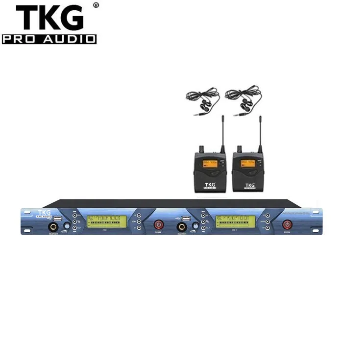 TKG audio UHF BK5102 iem профессиональная аудиосистема ушных мониторов сценический звук беспроводная система для продажи