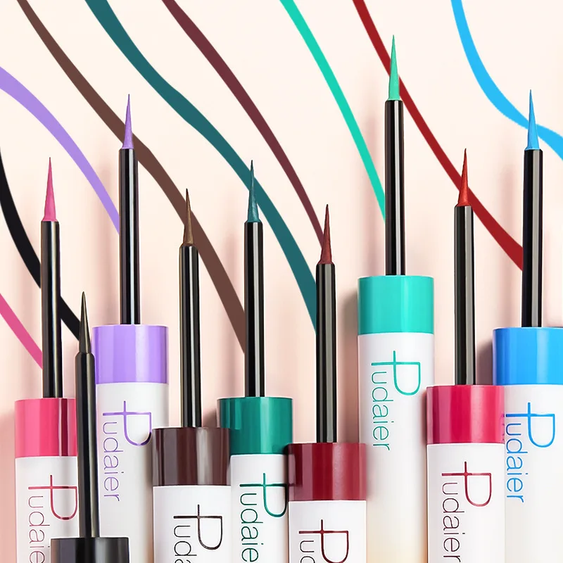 High Quality Waterbased Multi-Color liquid eyeliner long-lasting Waterproof quick-drying painted eyeliner