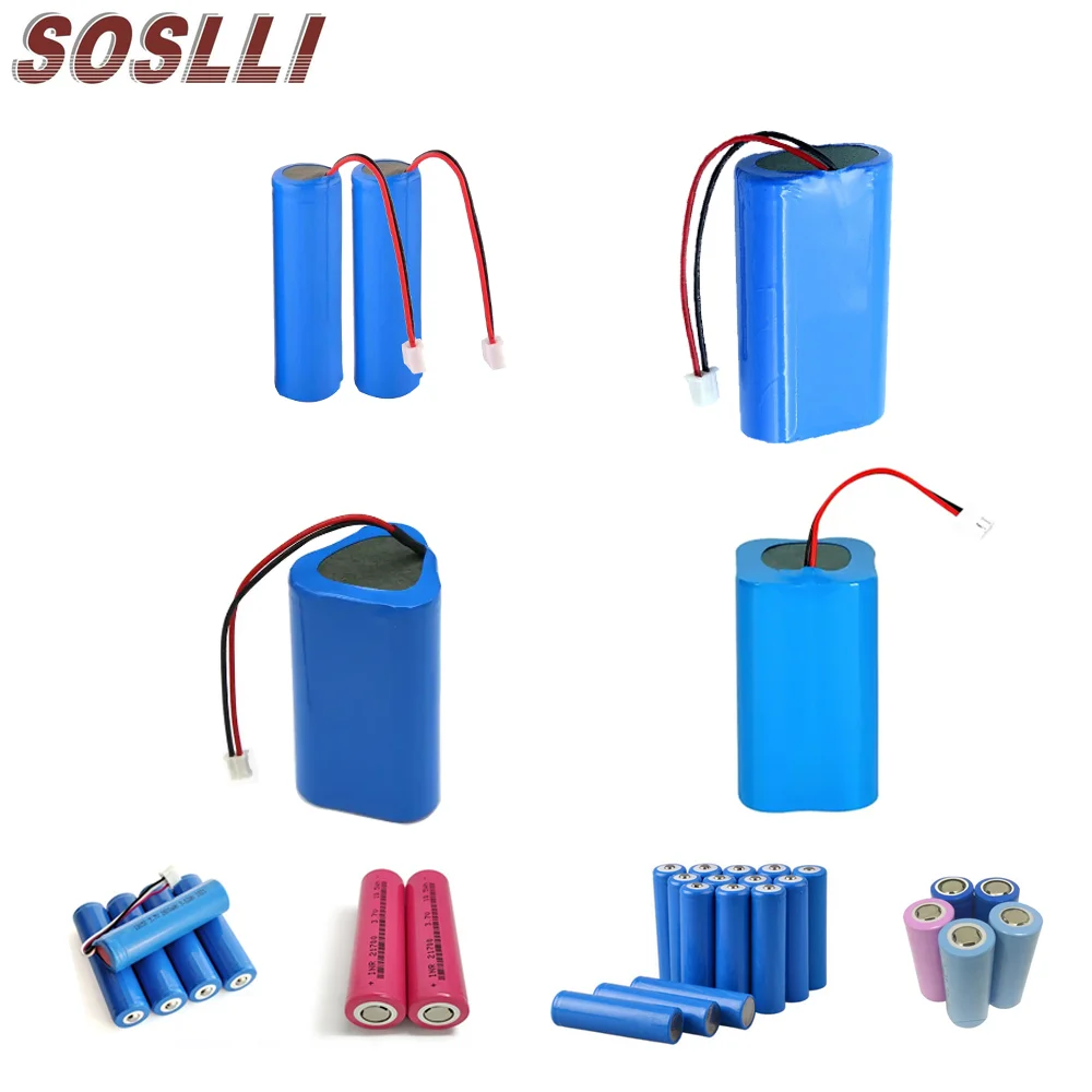 High Quality Rechargeable Li-Ion Battery Pack 3.7V 7.4V 11.1V 14.8V 12V 24V 18650 32650 26650 21700 Lithium Ion Batteries Pack