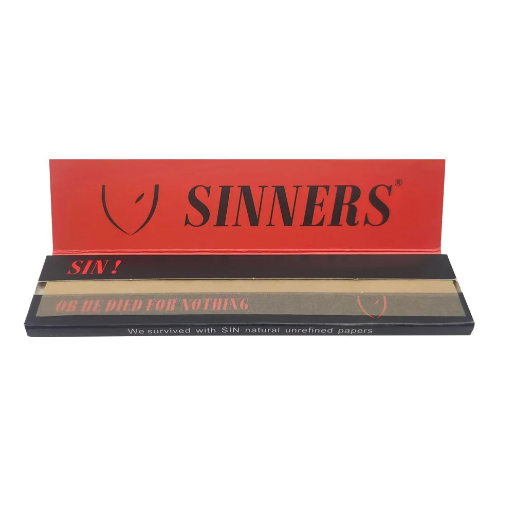Custom Smoking Rolling Paper Unbleached Paper OEM Cigarette Tobacco Paper Skin Personalized Design Print Private Wholesale Stock