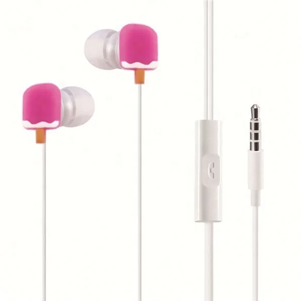 
Hot Sale In USA Cartoon Pvc In-ear Funky Earphones For Girls 
