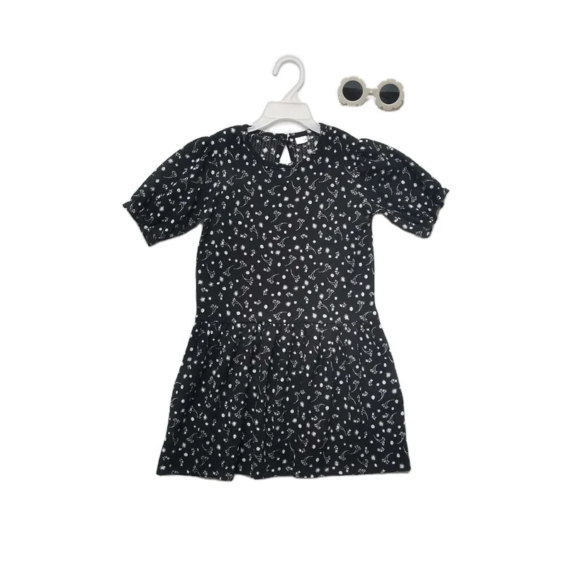 Fashion Baby Clothing Dress Kids Sweet knitted Girl Dress Lovely summer Flower Girls dress