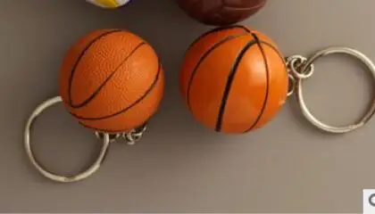 Изготовленный На Заказ 3d мини пластиковый баскетбольный брелок спортивный