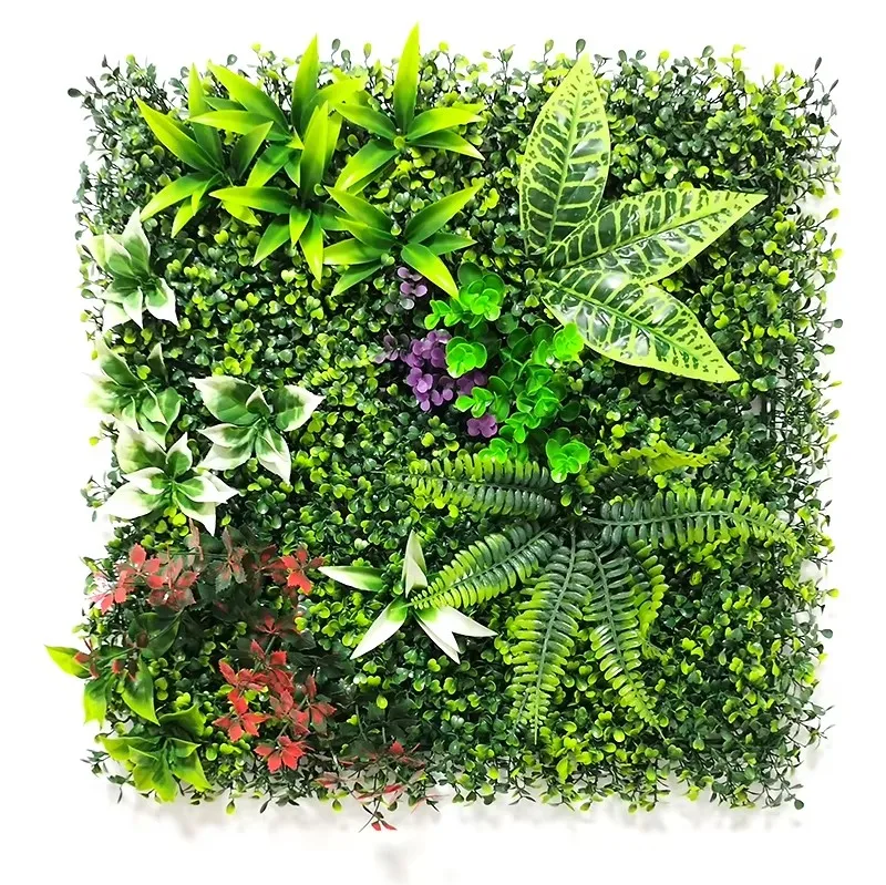Artificial Grass Wall Panels Plastic Greenery Plant Wall Grass Artificial Grass Wall Backdrop For Home Restaurant Indoor Decor