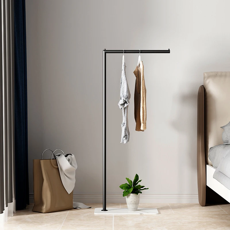 
Golden metal clothes rack floor bedroom decoration storage clothes coat rack 