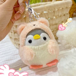 Cut Penguin Doll Keys keychain Girls Cartoon Car Keyring Women Bag Accessories Creative Cartoon Plush Doll Keychain