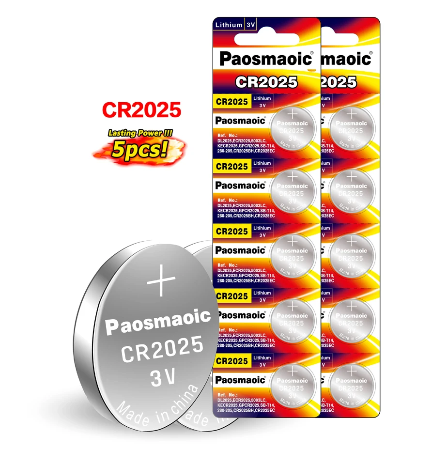 3v Lithium Battery cr 2025 Watch remote control Button Cell Battery dvd cr2025