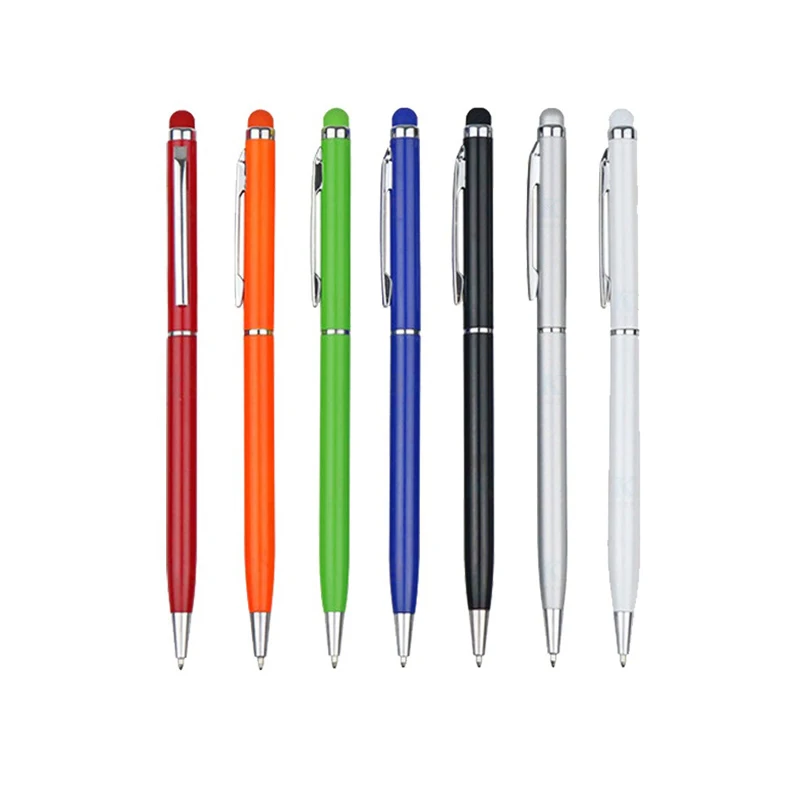 
wholesale simple cheap promotional pen ball pen metal ballpoint pen for gift back to school or office supplies Customized Logo 