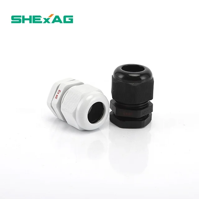 SH-NXL Пластик/Нейлон Exe Кабель Сальник IP68 Черный  IP66/IP67/IP68 Водонепроницаемый M12 Cnex CCC