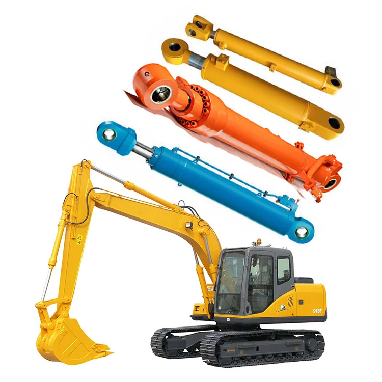 
China Supplier 5 Ton 8 Ton 10 Ton Mini Excavator Parts Small Tractor Loader Hydraulic Cylinder 