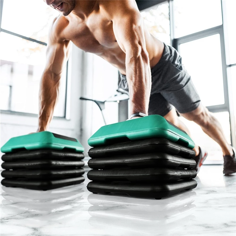 40 Cm Gym Pedals Training Fitness Board Workout Platform Adjustable Height Square Aerobic Stepper Step