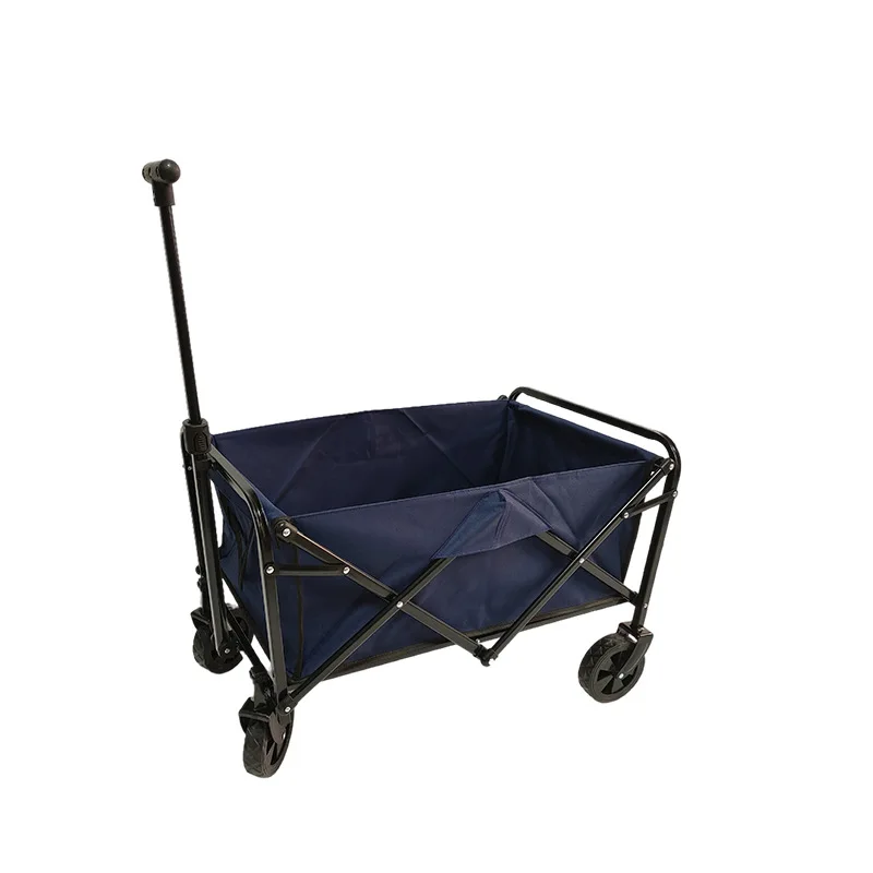 Outdoor Picnic Beach Camping Wagon Camping Cart Trolley Garden Trail Foldable Collapsible Folding Utility Cart Wagon