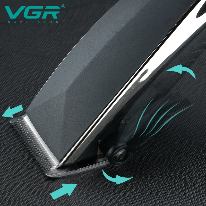 Профессиональная машинка для стрижки волос Vgr V033 электрический шнур 2500 мАч мощная триммер черного