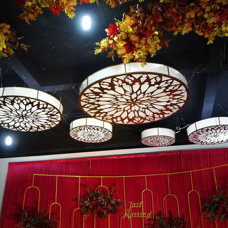 
Modern fashion custom large luxury wedding ceiling hanging decorations 