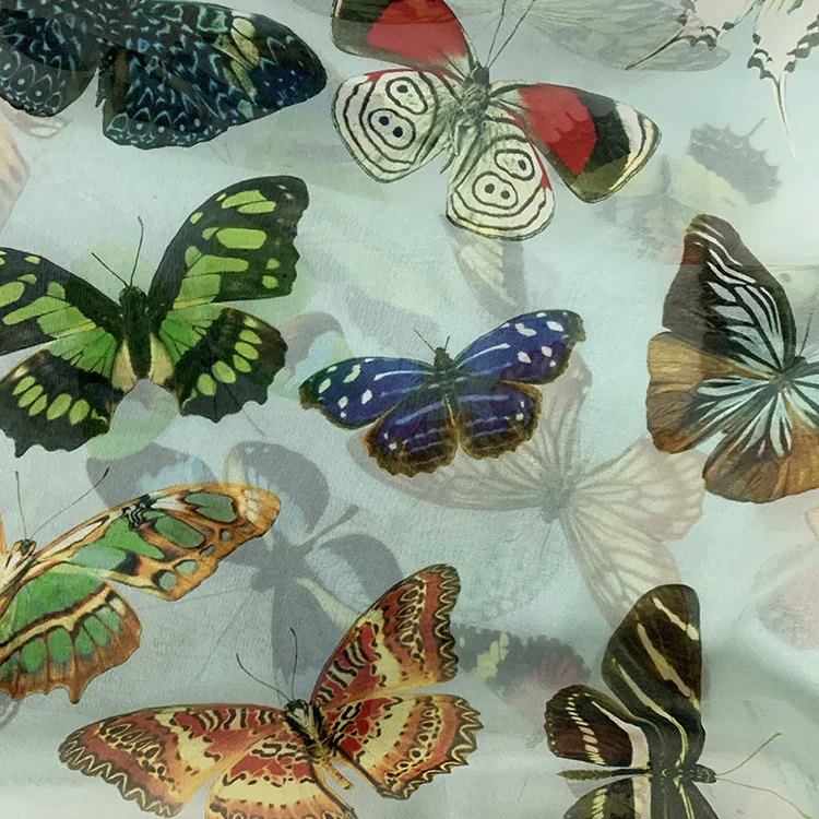 High export quality Silk Fabric 140 Width Digital printing GGT Fabric For Dresses