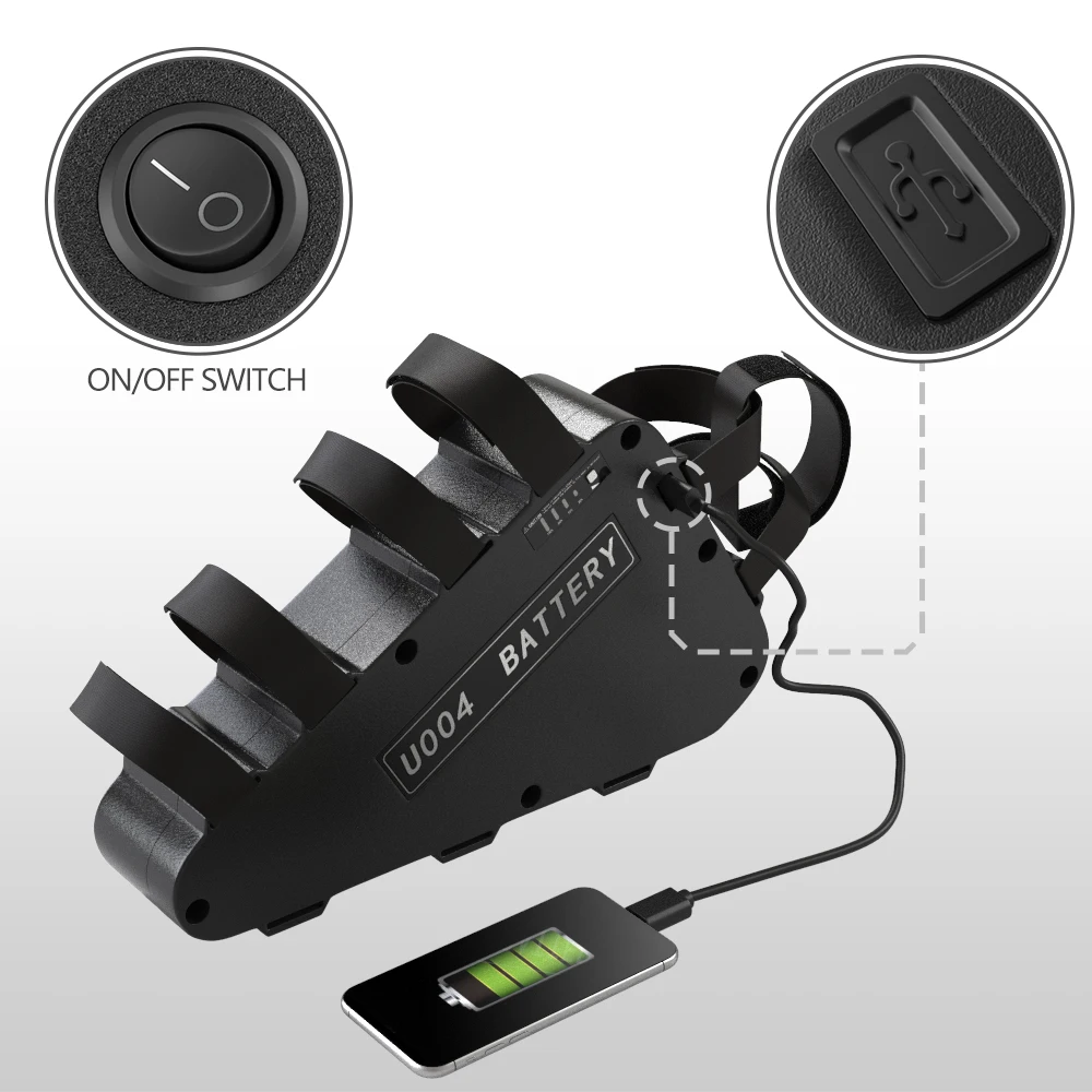 Комплект треугольных литий-ионных аккумуляторных батарей для электровелосипеда UPP U004 36 в 20 Ач