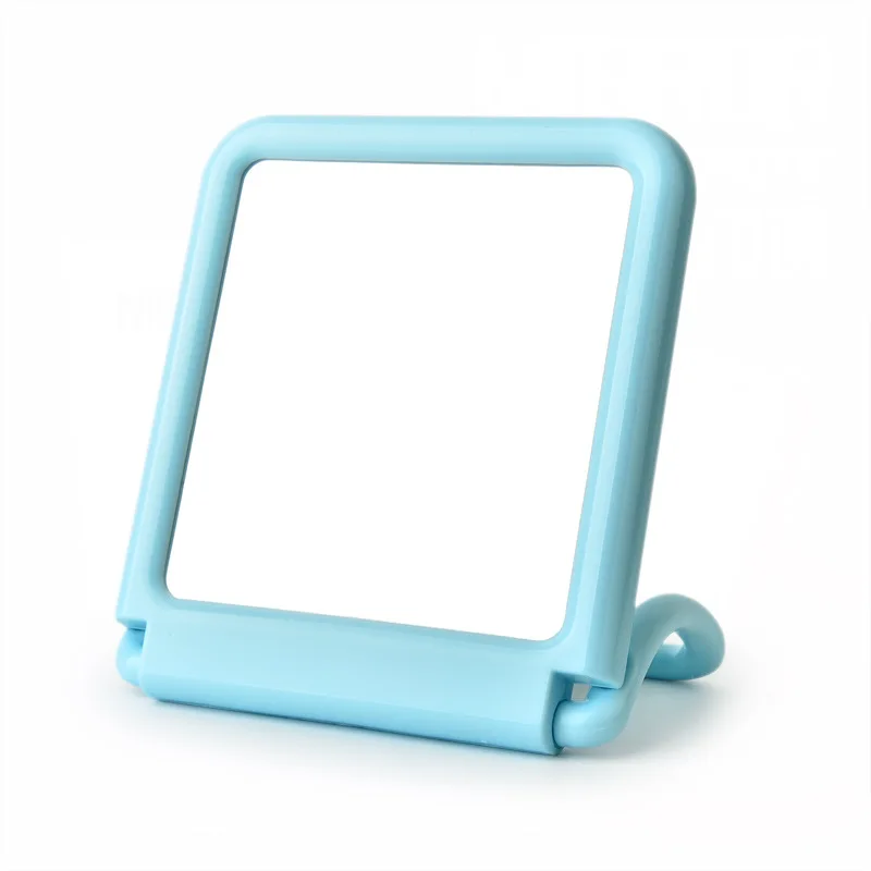 Bathroom Nordic Color Towel Hanging Mirror Silver Plastic Square  Mirror Pp Mirror