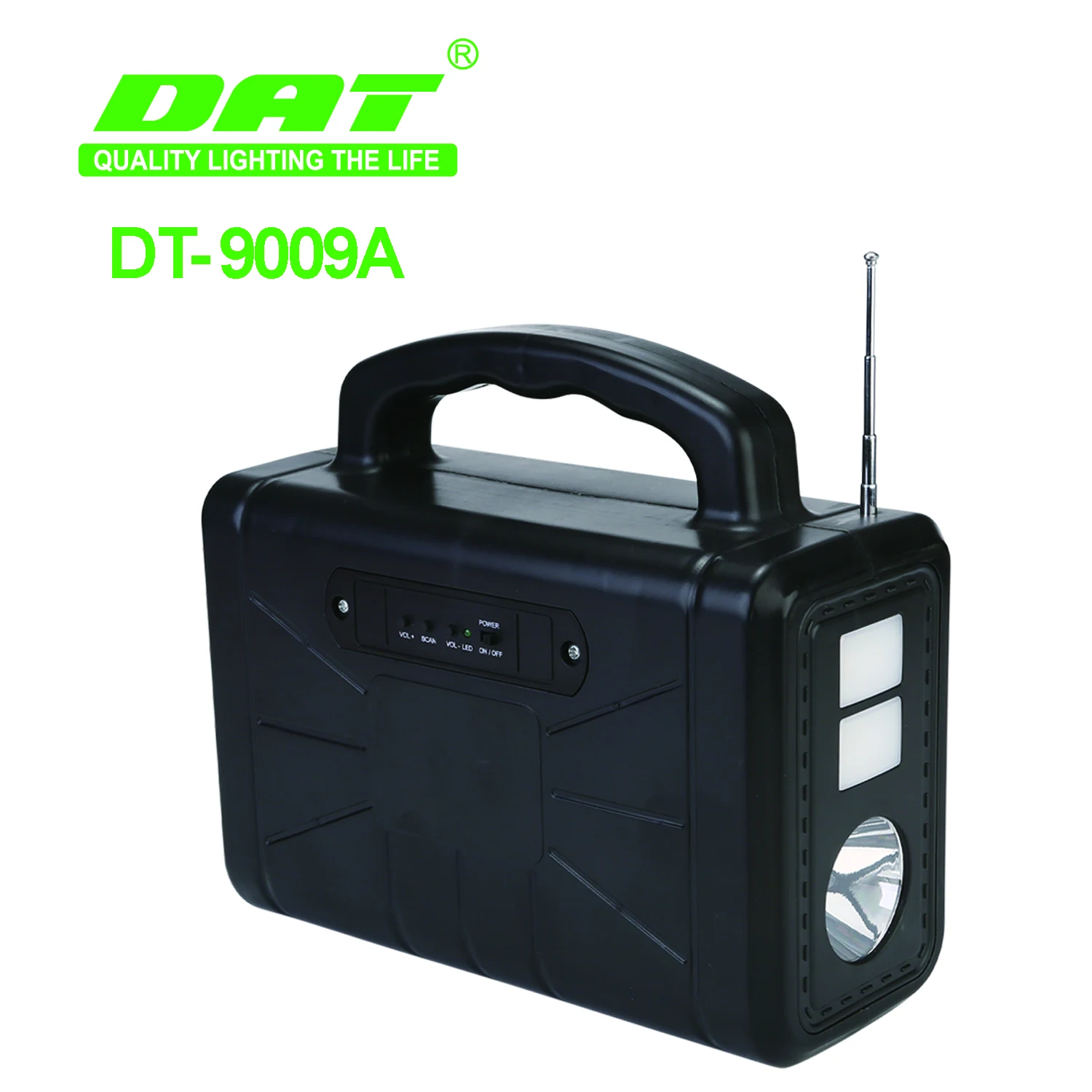 DT-9009A DC12V solar power lighting system with 4 led bulbs Outdoor solar lighting  system solar power bank