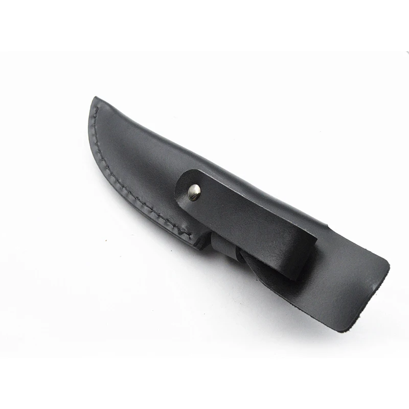  Hot Sale Hunting Holster Carrying Knife Fixed Blade and Small Leather Holder Sheath with Belt