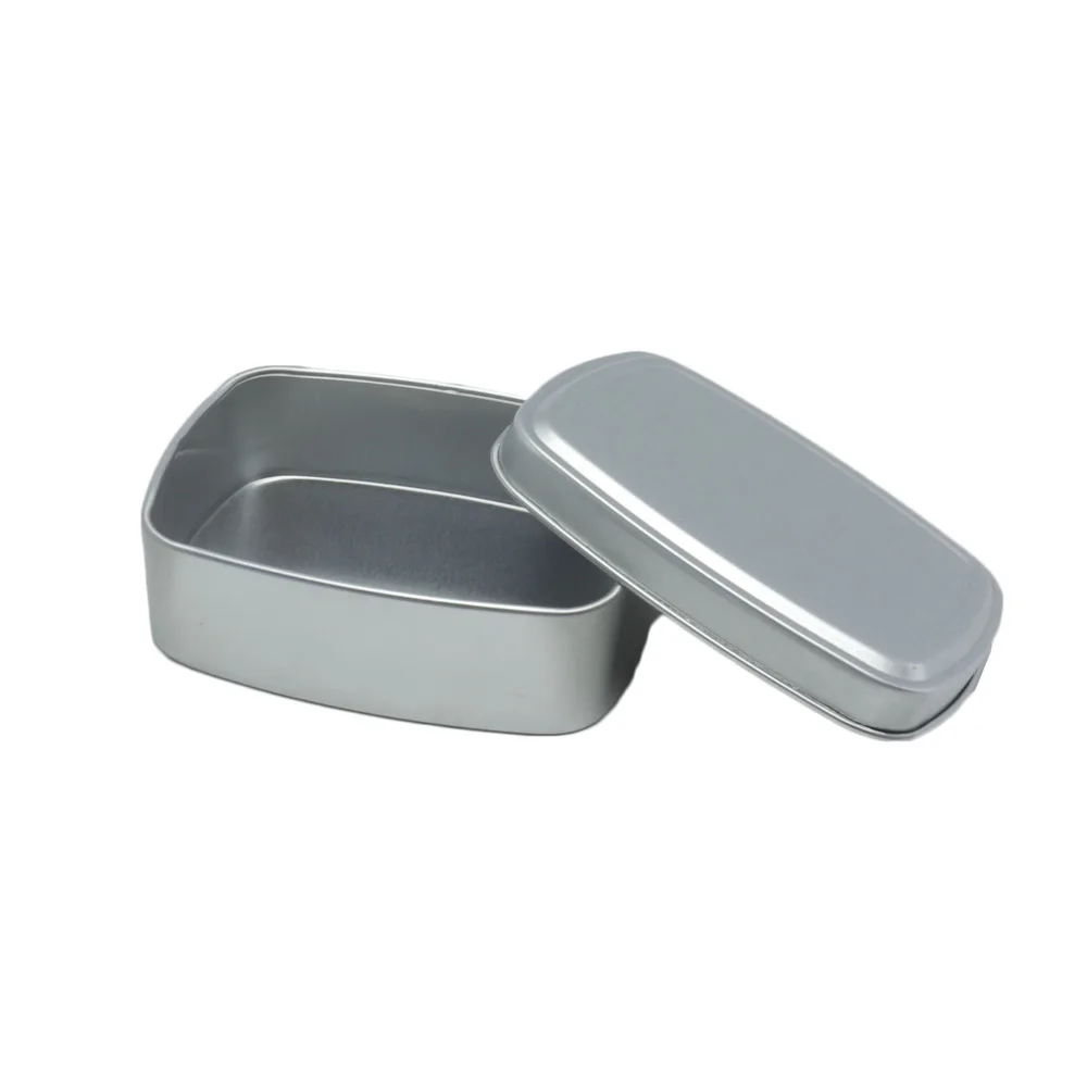 150 Ml square refillable cream container empty aluminum jar soap candy metal box tin cans portable cosmetic pomade box AJ-74S